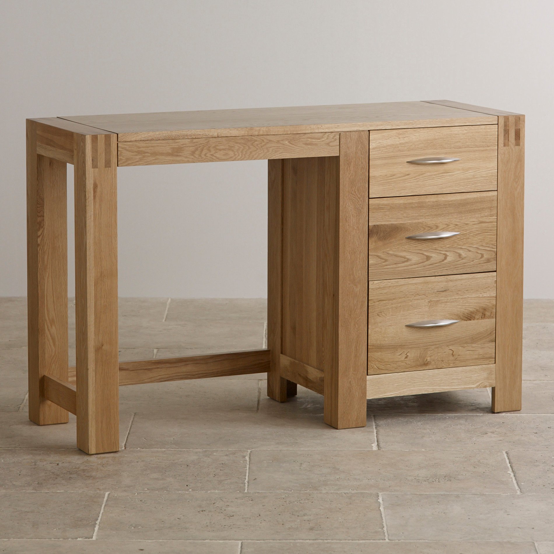 Alto Dressing Table in Natural Solid Oak Oak Furniture Land