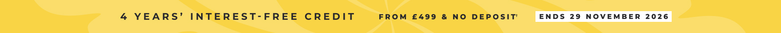 Interest-free credit from £499*
