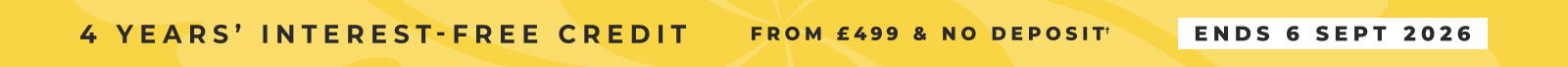 Interest-free credit from £499*