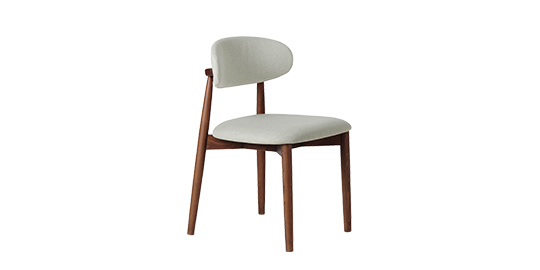 Otis Dining Chair Walnut in Stained Beech