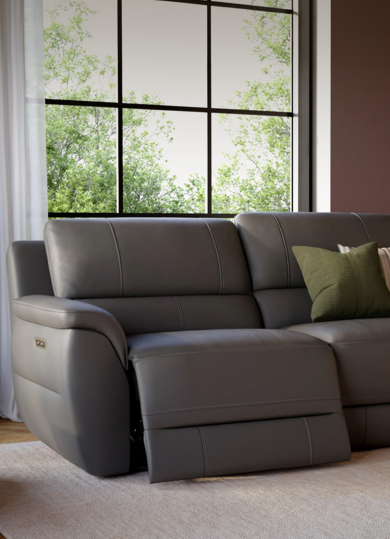 Sofas - Hoxley 4 Seater Sofa in Rust Fabric