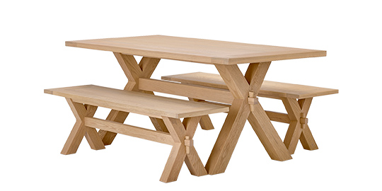 Highworth Extending Dining Set with 2 Benches