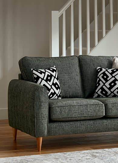 Sofas - Thornley 2 Seater Sofa in Forest Green Fabric