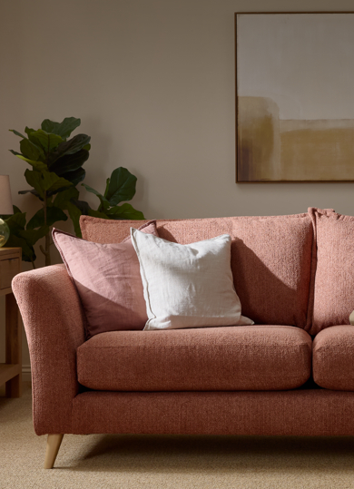 Sofas - Hoxley 4 Seater Sofa in Rust Fabric