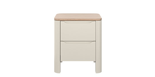 Otto 2 Drawer Bedside Table