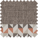 Beige with Coral