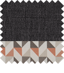 Black with Coral