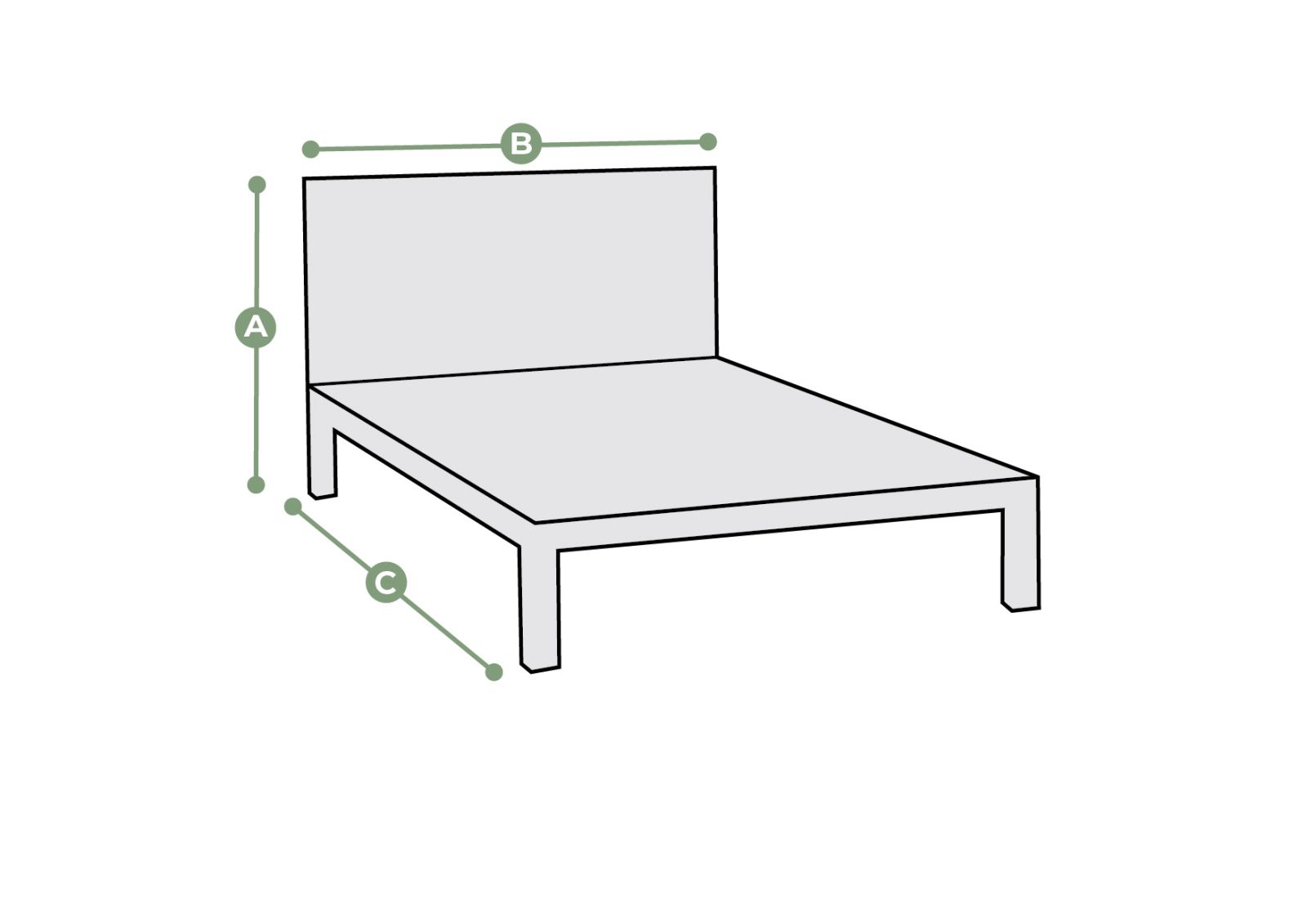 Penryn Double Divan with Winged Headboard Dimensions