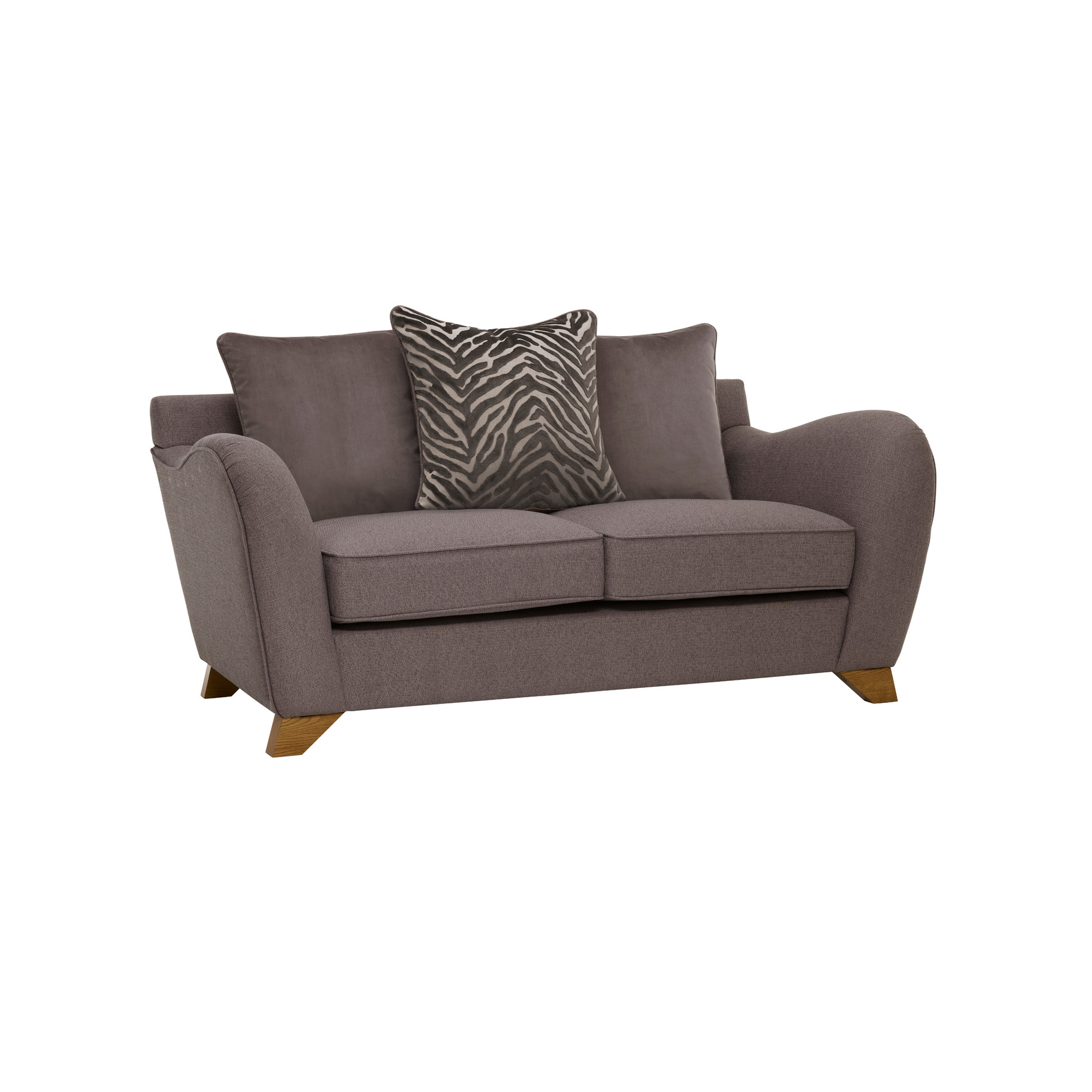 Abbey Traditional 2 Seater Pillow Back Sofa Oak Furniture Land