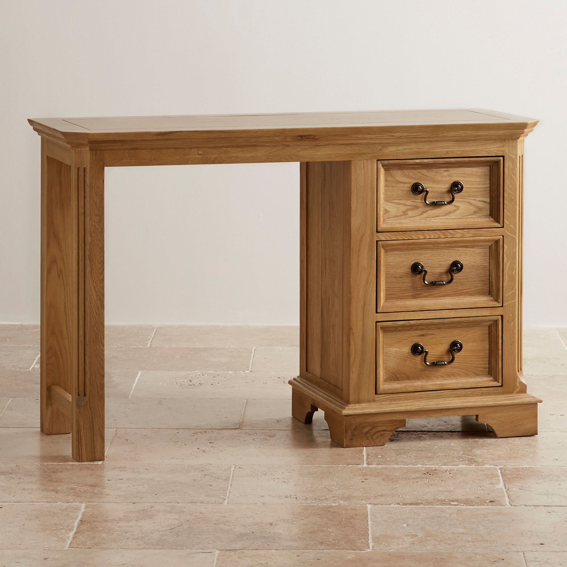 Edinburgh Natural Solid Oak Dressing Table by Oak Furniture Land