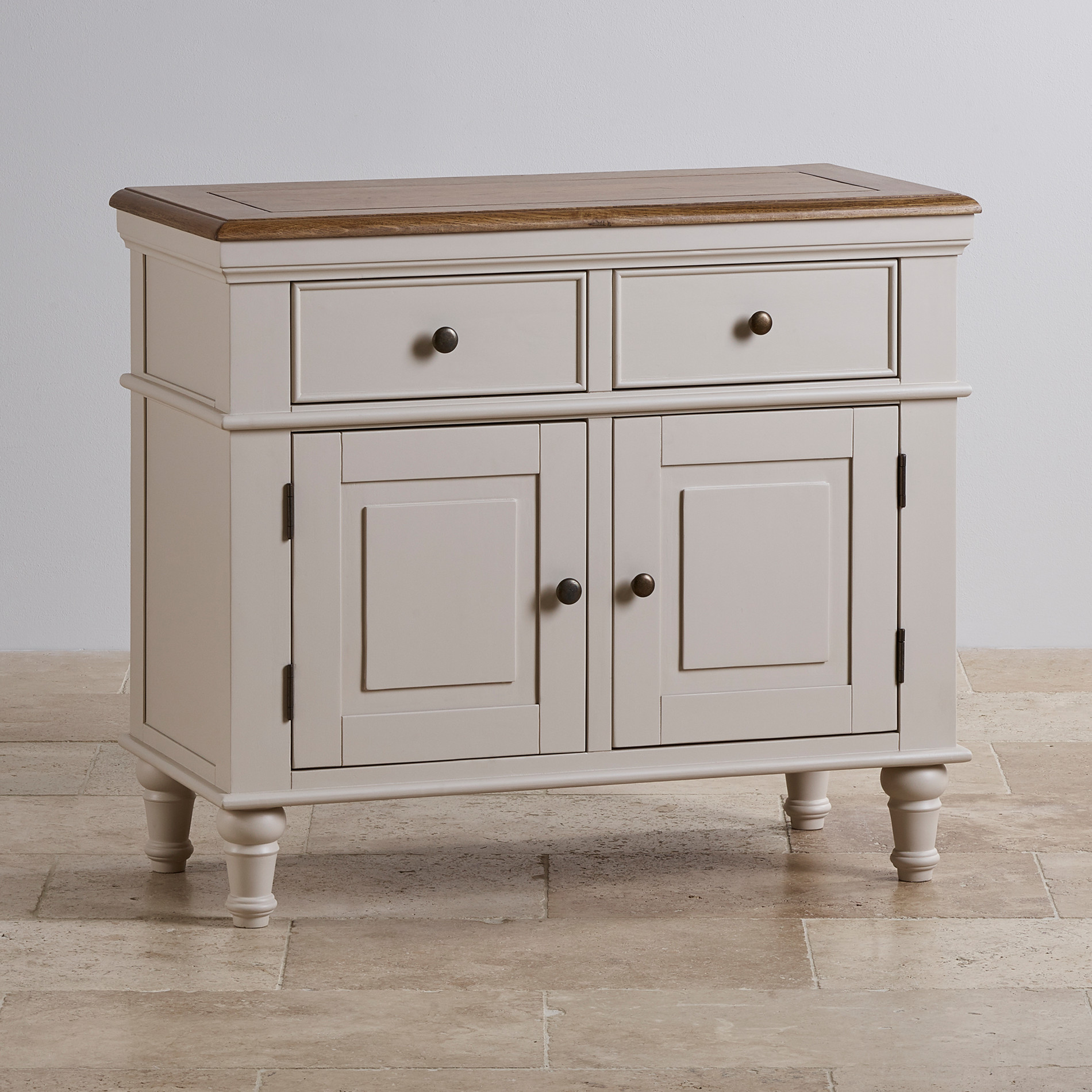 Shay Small Sideboard Painted & Rustic Oak Oak Furniture Land
