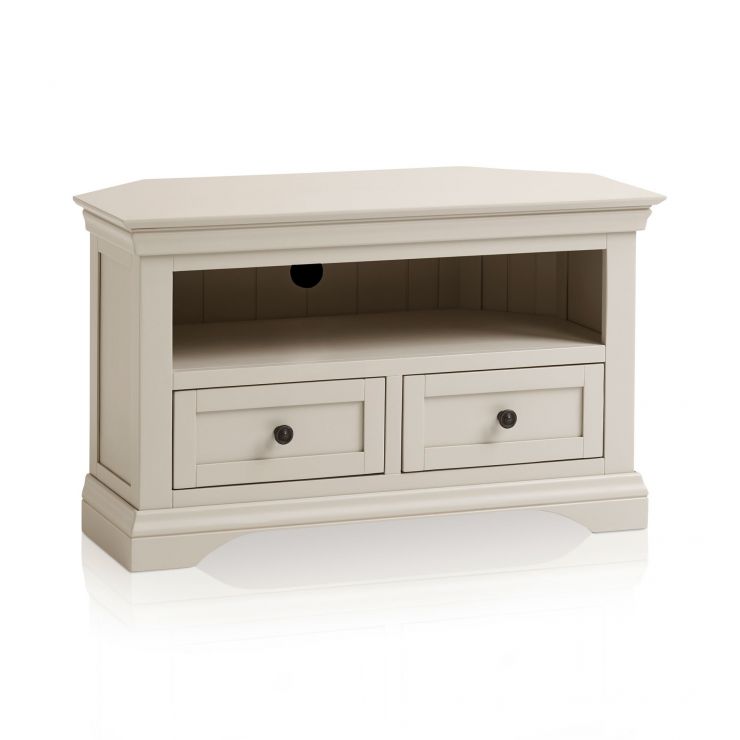 Grey Corner TV Unit from the Arlette Range Oak Furniture Land