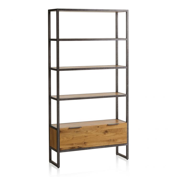 Metal Bookcase | Industrial Bookcase | Brooklyn | Oak Furnitureland