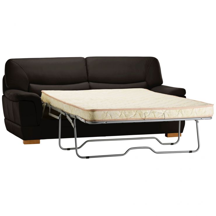 Brandon 3 Seater Leather Sofa Bed Oak Furniture Land