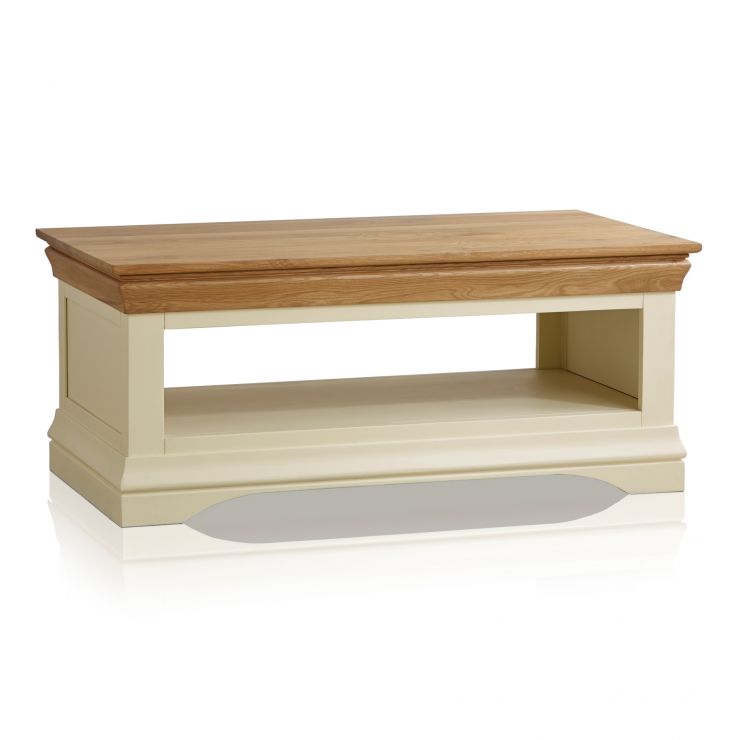 Country Cottage Coffee Table in Painted Oak Oak Furniture Land