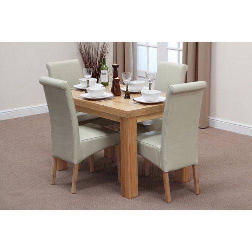 Fresco 6ft x 3ft Dining Table in Natural Oak Oak Furniture Land