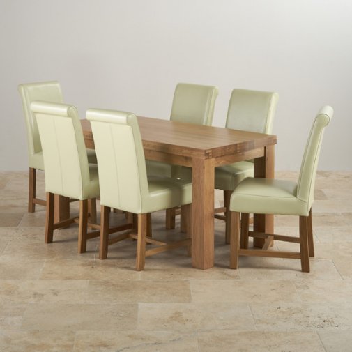 Fresco 6ft x 3ft Dining Table in Natural Oak Oak Furniture Land