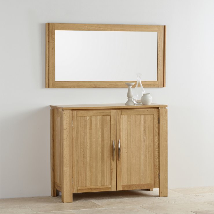 Galway Natural Solid Oak Wall Mirror by Oak Furniture Land