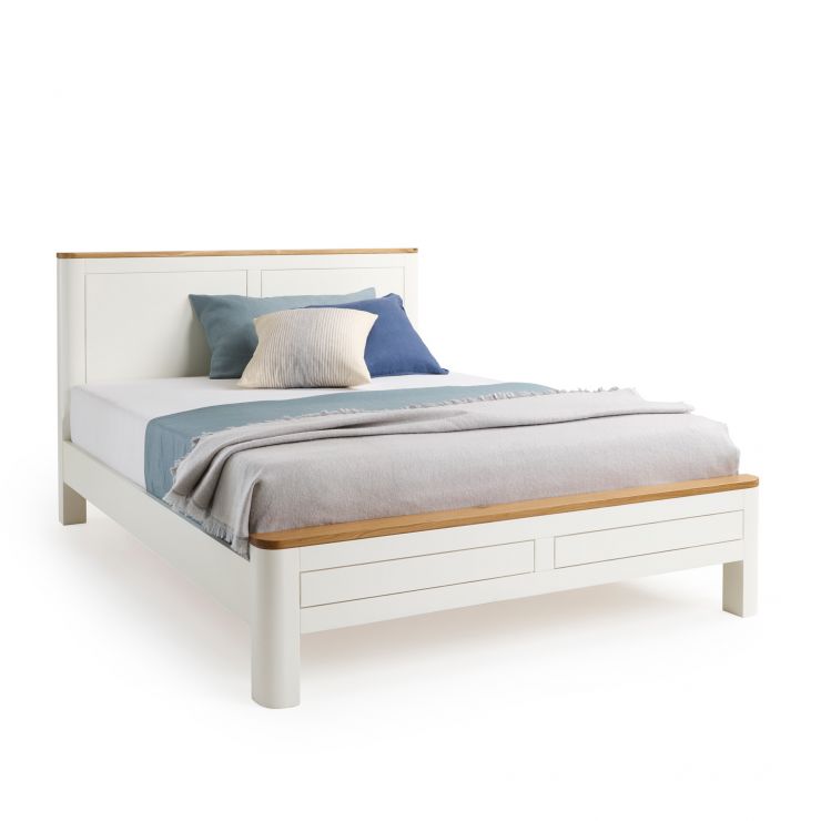 Hove KingSize Bed I Natural Oak and Painted Oak Furnitureland