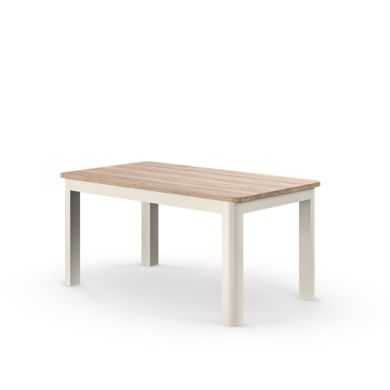 Otto Smoked Oak Finish and Cashmere Painted Extendable Dining Table 160-210cm
