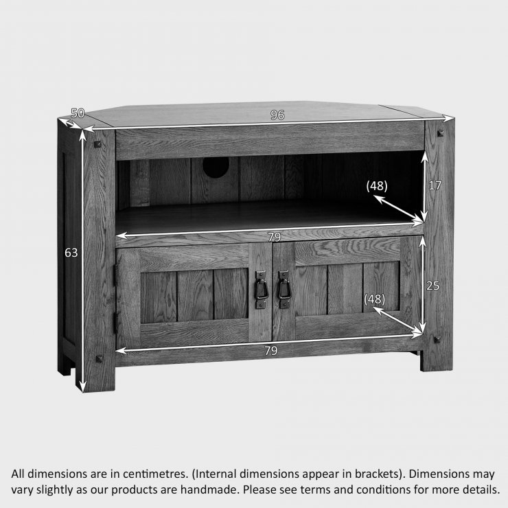 Quercus Corner TV in Rustic Oak Oak Furniture Land