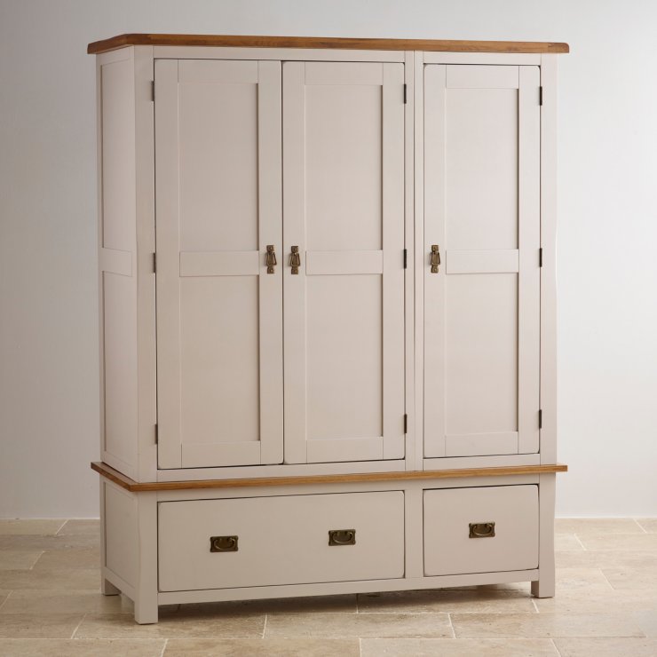 Kemble Triple Wardrobe in Painted Oak Oak Furniture Land