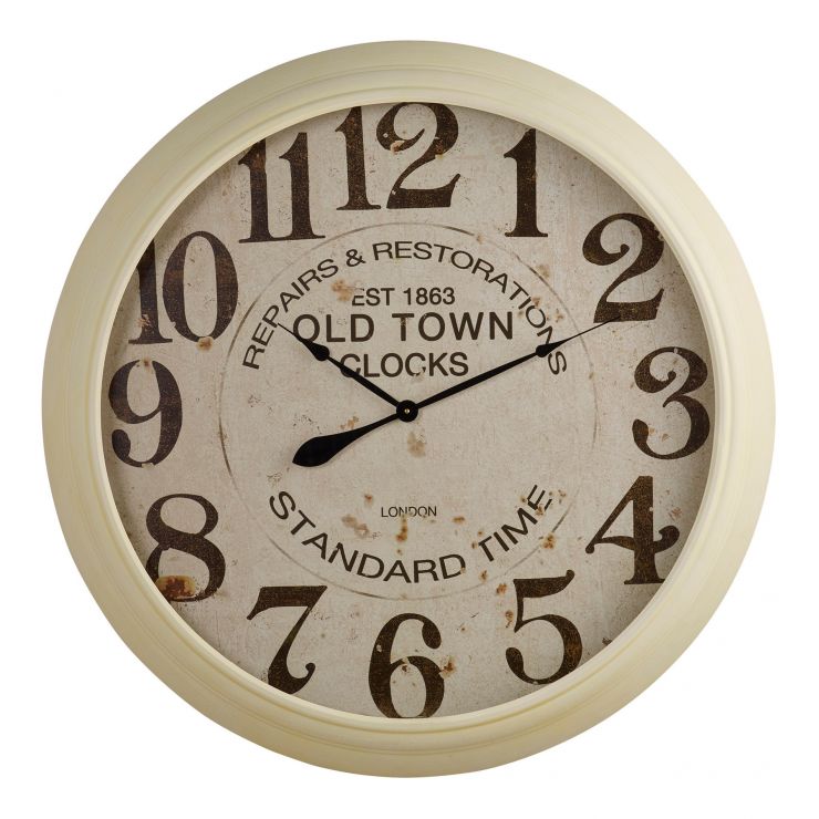 Standard Wall Clock Accessories Oak Furniture Land