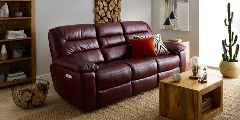 Leather Reclining Sofas