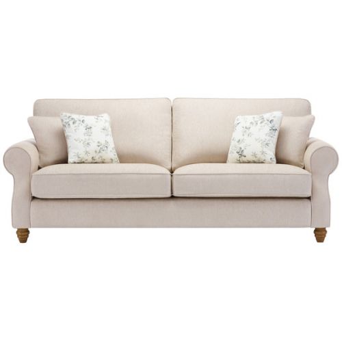 Amelia 3 Seater Sofa in Oatmeal by Oak Furniture Land