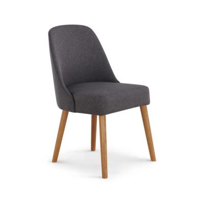 Bette Upholstered Chair in Grey Fabric