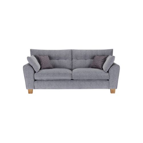 Brooke Right Hand Corner Sofa in Cream + Grey Scatters