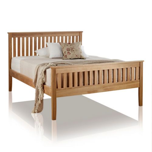 Canterbury KingSize Bed in Solid Oak Oak Furniture Land