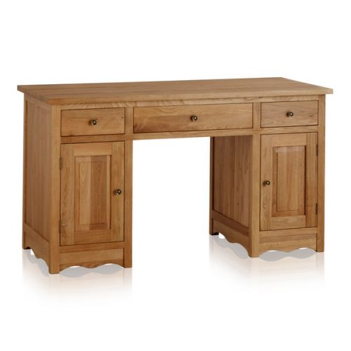 Oak Computer Desks Solid Wood Office Desks Oak Furniture Land