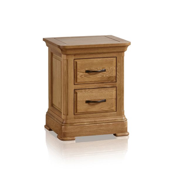 Original Rustic Solid Oak 1 Drawer Bedside Table