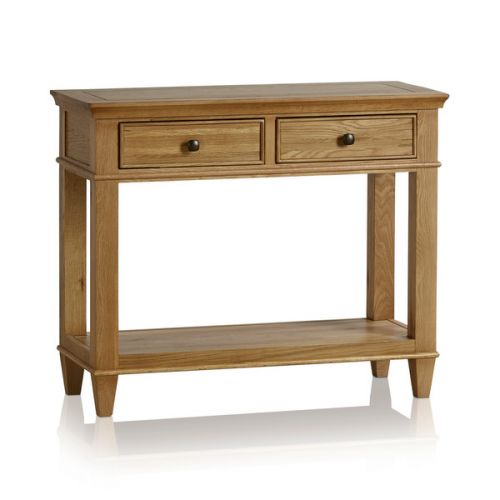 Oak Console Tables Solid Wood Hallway Tables Oak Furnitureland