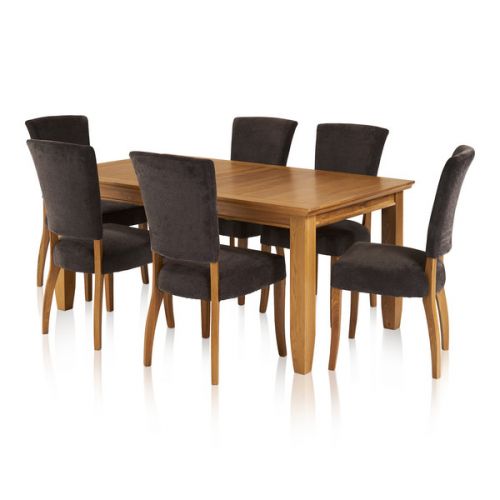 Dining Table and 6 Chairs Dining Sets Oak Furnitureland