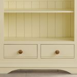 Country Cottage Natural Oak Tall Bookcase - Cream Painted