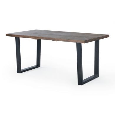Detroit Solid Acacia and Metal 6 Seater Dining Table