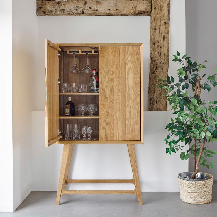 Oak Drinks Scandi Drinks Oak Furnitureland