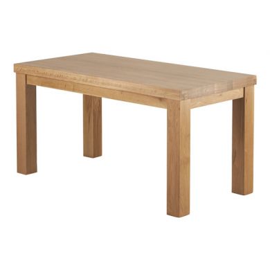 Fresco 5ft x 2ft 6" Natural Solid Oak Dining Table