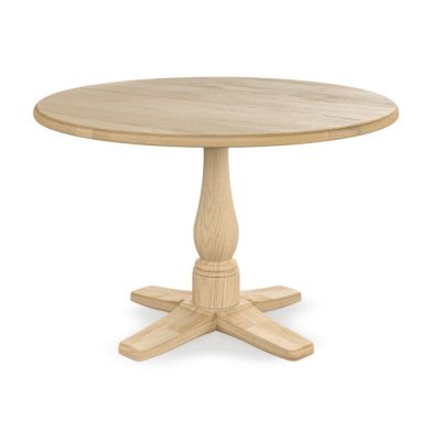 Henley Natural Oak Round Pedestal Dining Table