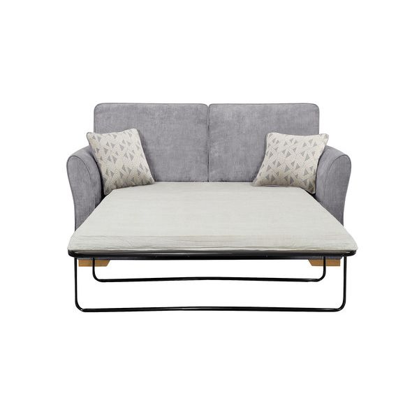 Jasmine Armchair Sofa Bed Standard Mattress in Cosmo Linen with Bamboo