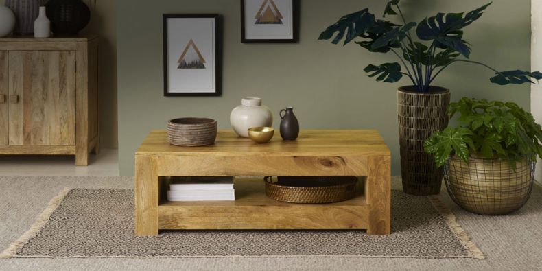 Mango and Painted Coffee Tables