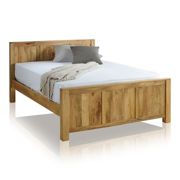 Tokyo KingSize Bed in Natural Solid Oak Oak Furniture Land