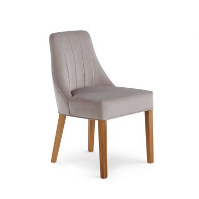 Marlene Upholstered Chair in Mink Velvet