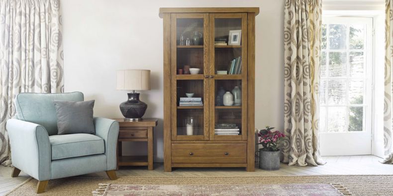 Oak Display Cabinets