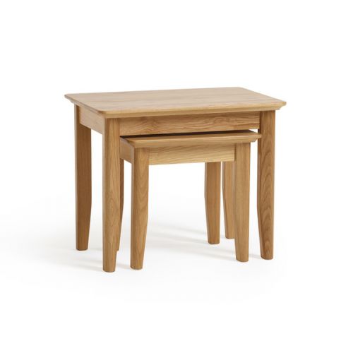 Oak Nest of Tables | Solid Wood Nesting Tables | Oak Furnitureland