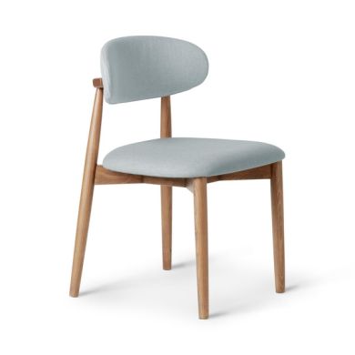 Otis Chair Cloud Grey with Oak Legs  