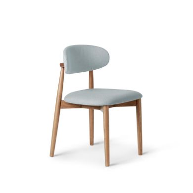 Otis Chair Cloud Grey with Oak Legs  