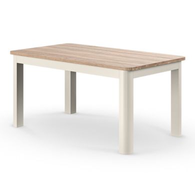 Otto Smoked Oak Finish and Cashmere Painted Extendable Dining Table 160-210cm